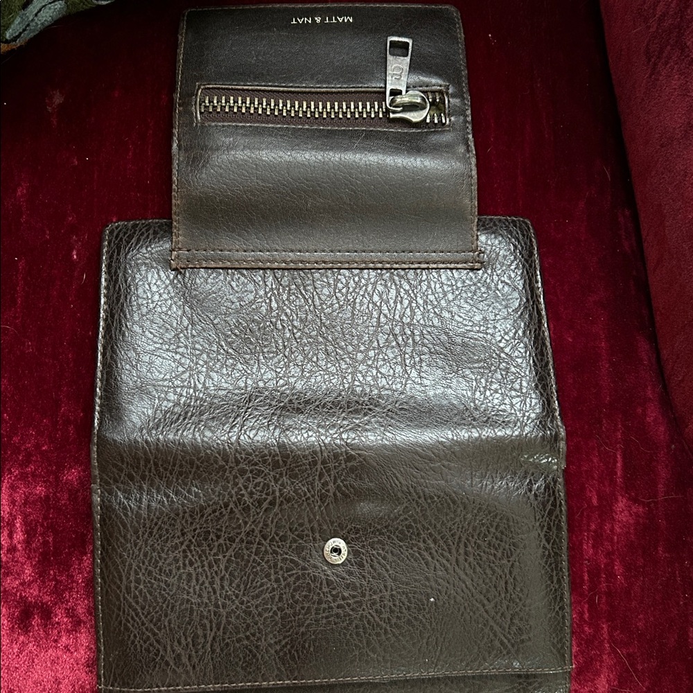 Matt & Nat Dark Brown Leather Wallet - Picture 5 of 5
